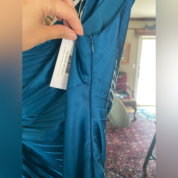 Baltic Born Teal One Shoulder Dress - Picture 6 of 8